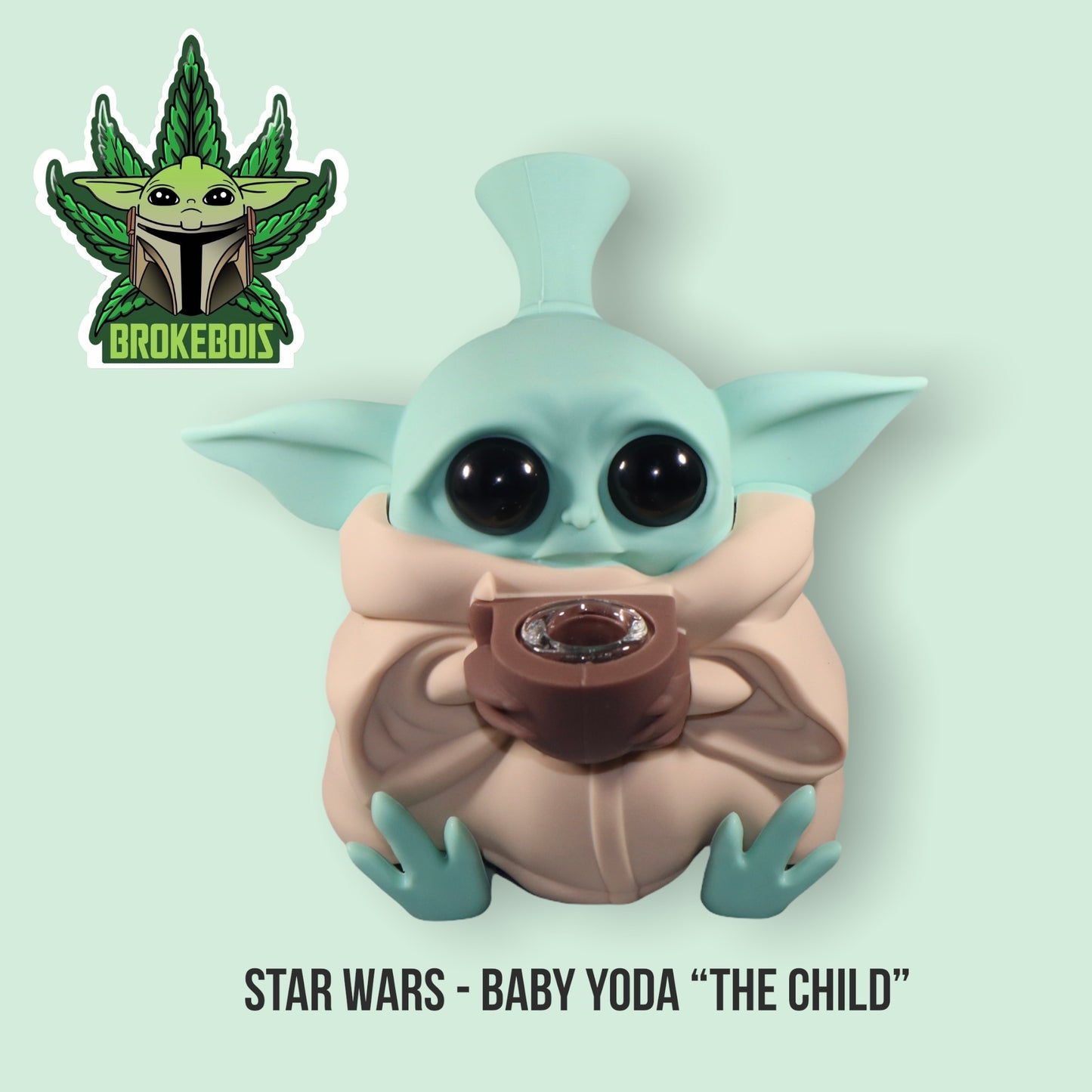 Star Wars Baby Yoda Silicone Water Bong - Grogu "The Flower Child"