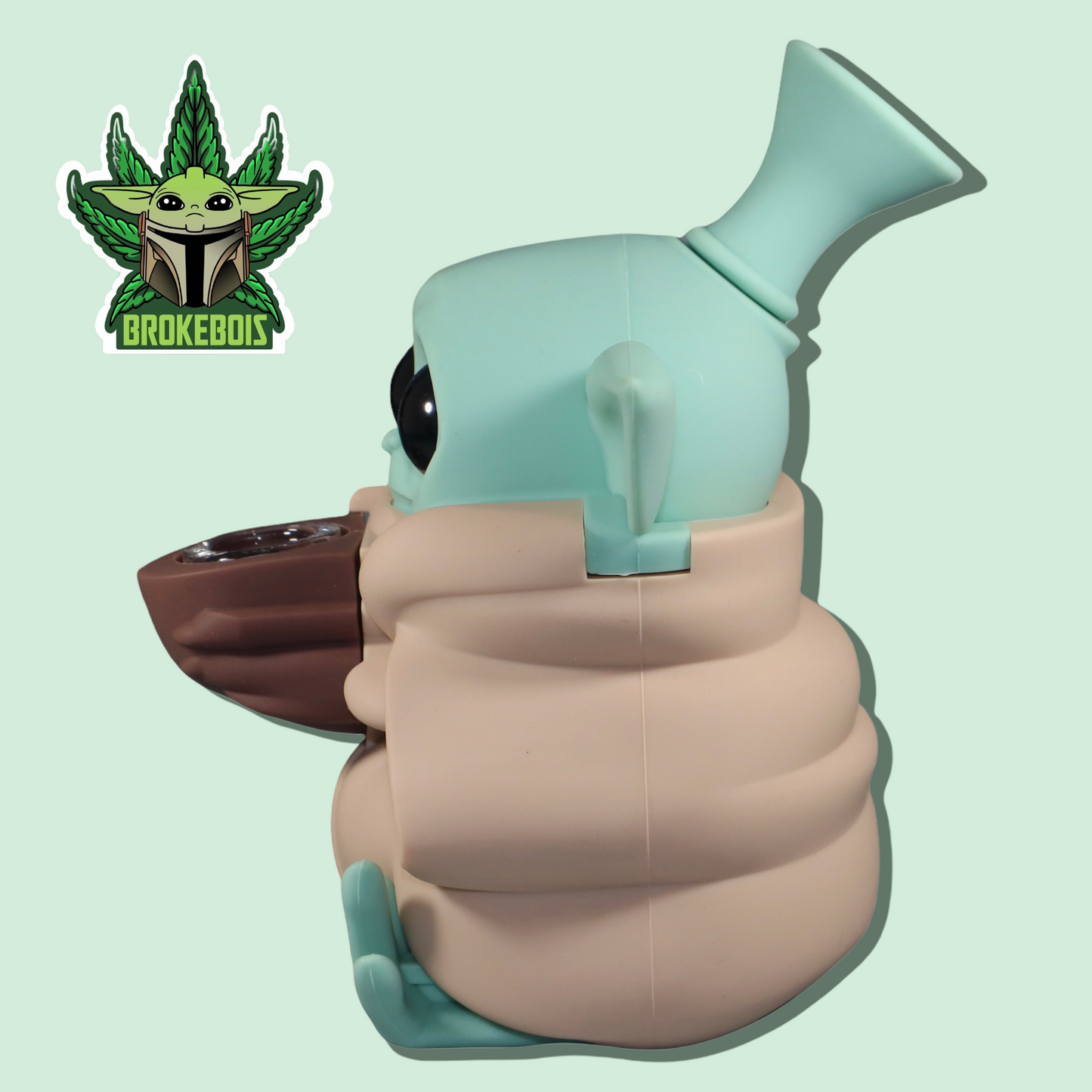Star Wars Baby Yoda Silicone Water Pipe - Grogu " The Child"