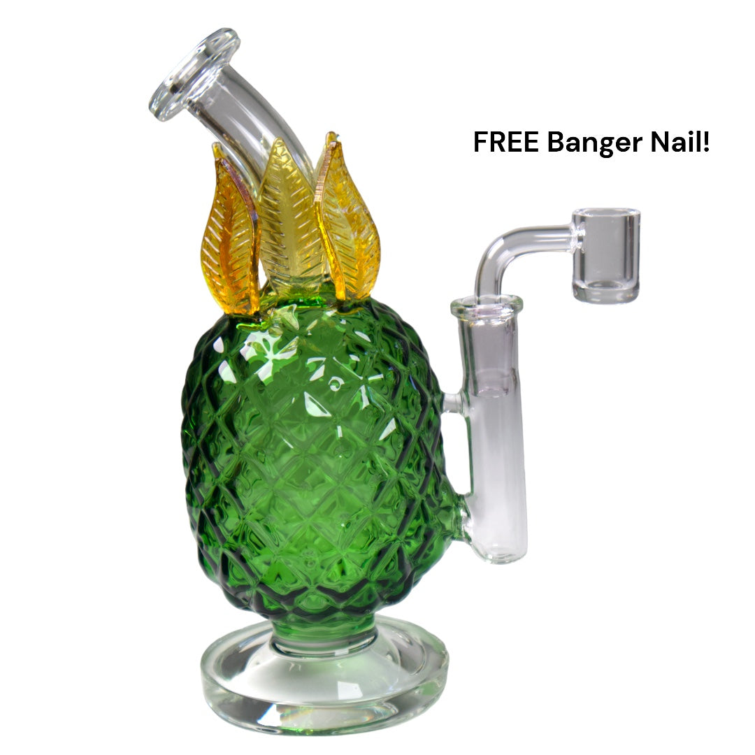 Pineapple Glass Dabrig - Green