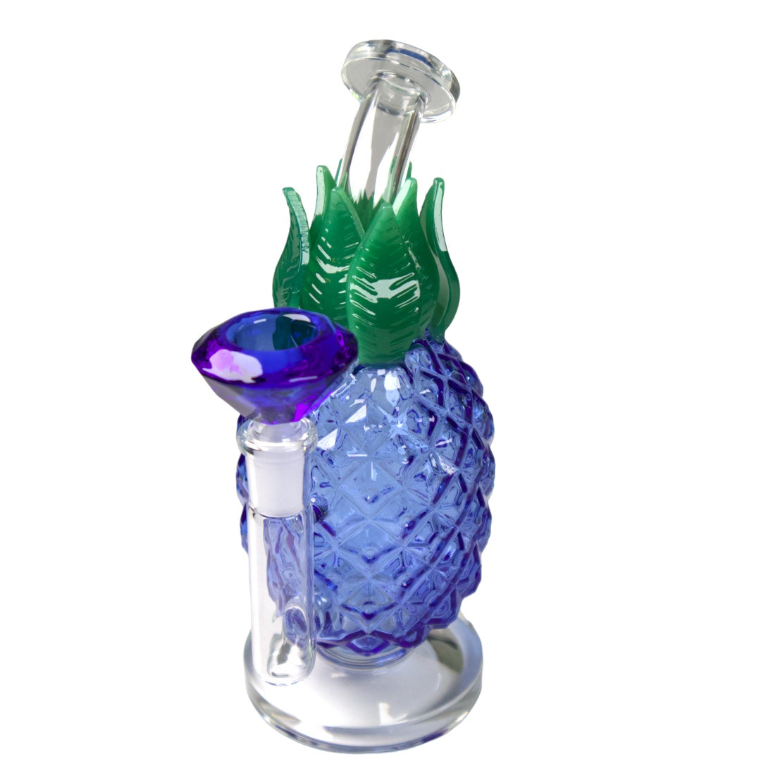 Pineapple Glass Dabrig - Blue