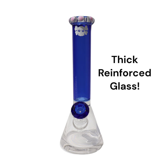 BrokeBois - Stoned to the Dome Blue Blossom Beaker Bong