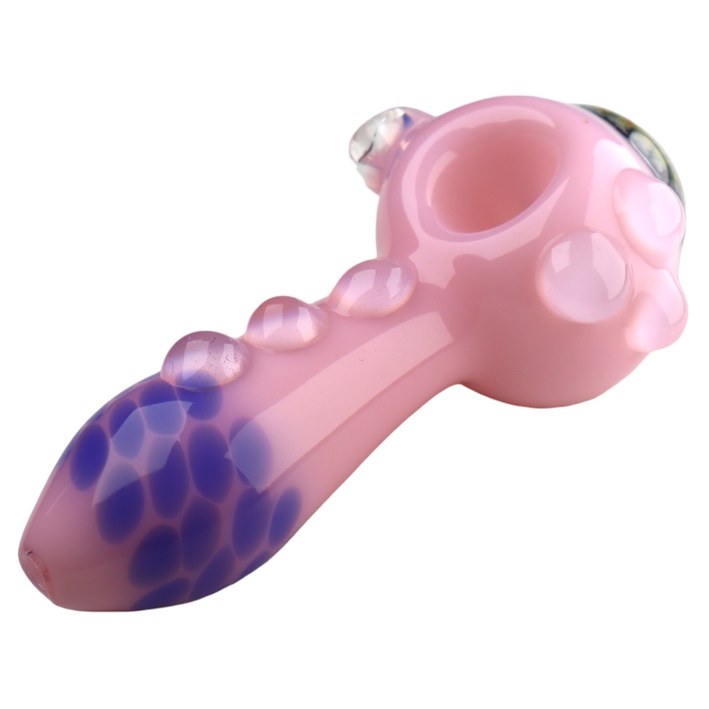 Pink Flower Glass Handpipe