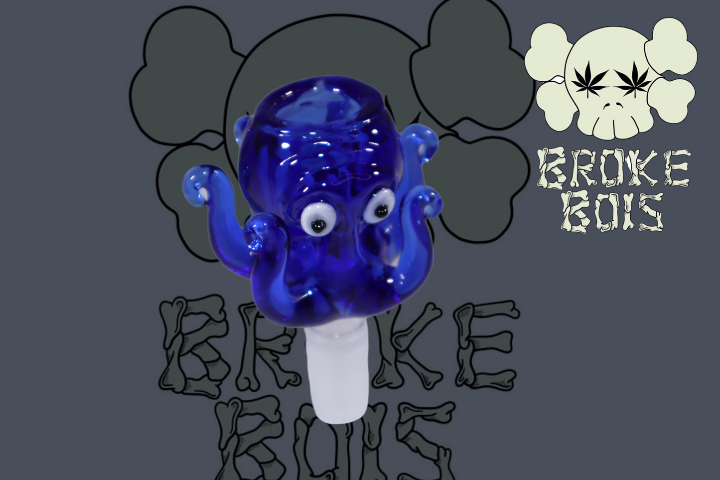 14MM Blue Octopus Bong Bowl 
