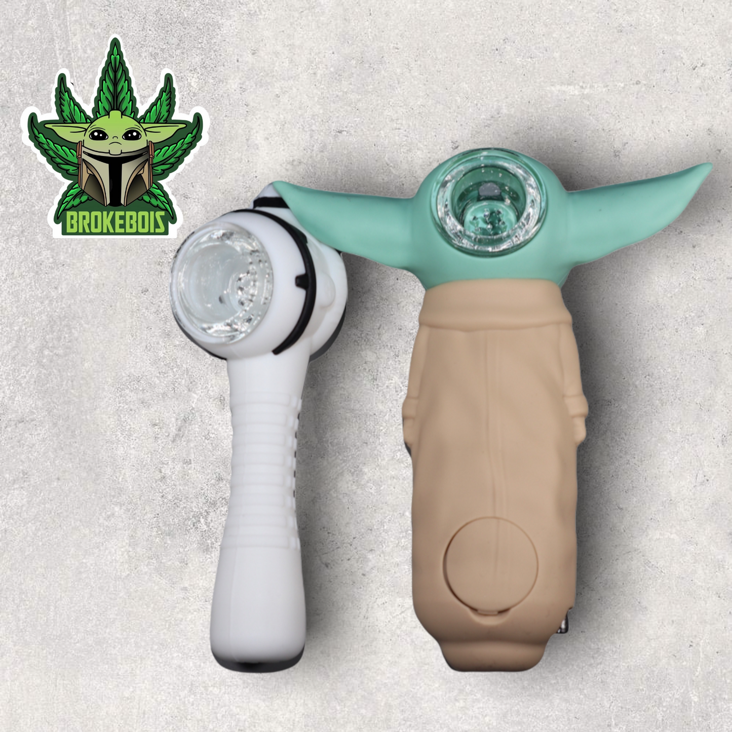 Star Wars Storm Trooper & Baby Yoda Silicone Pipe Combo Pack