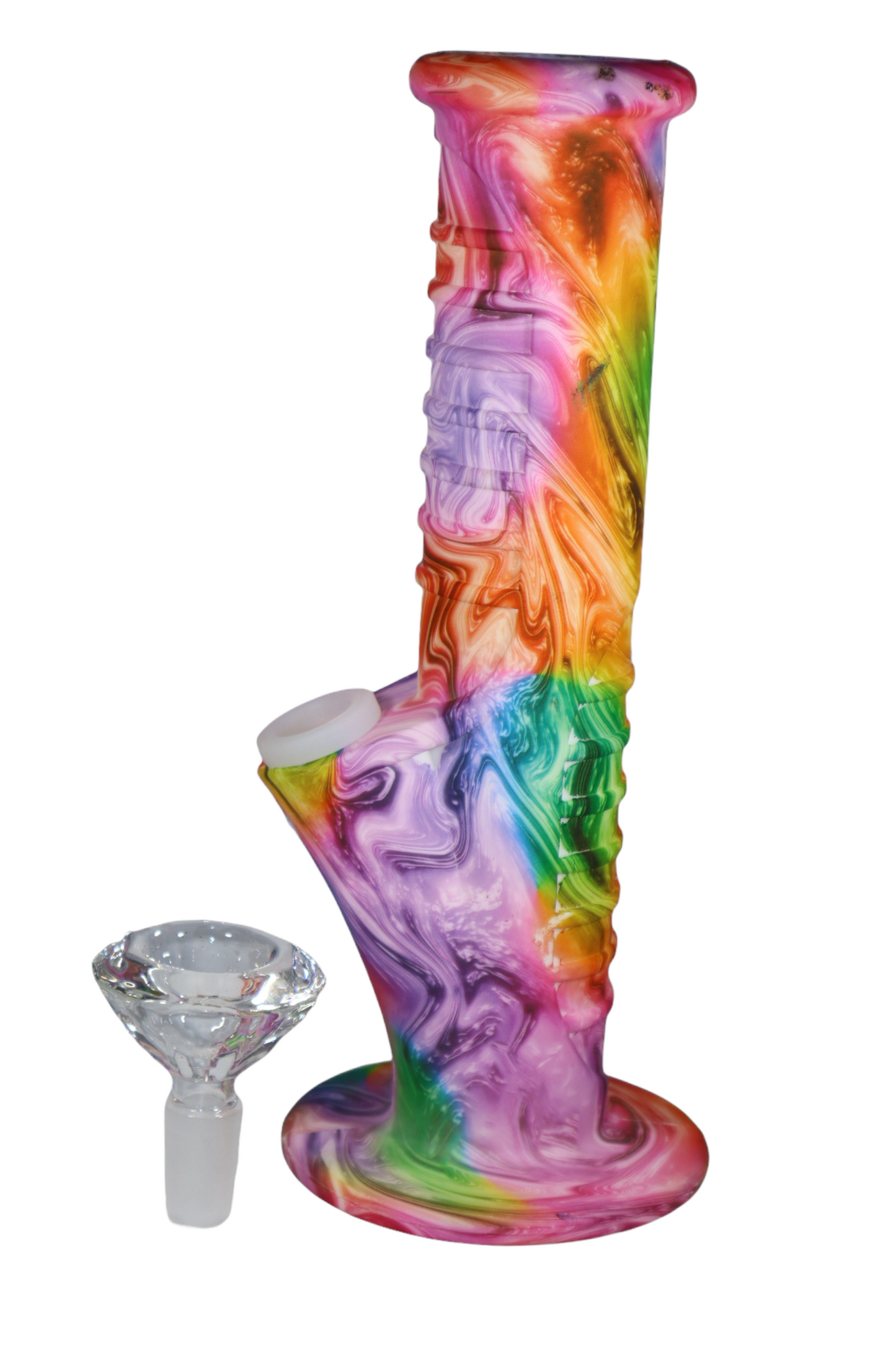 8" Multi-Colored Silicone Beaker WaterPipe