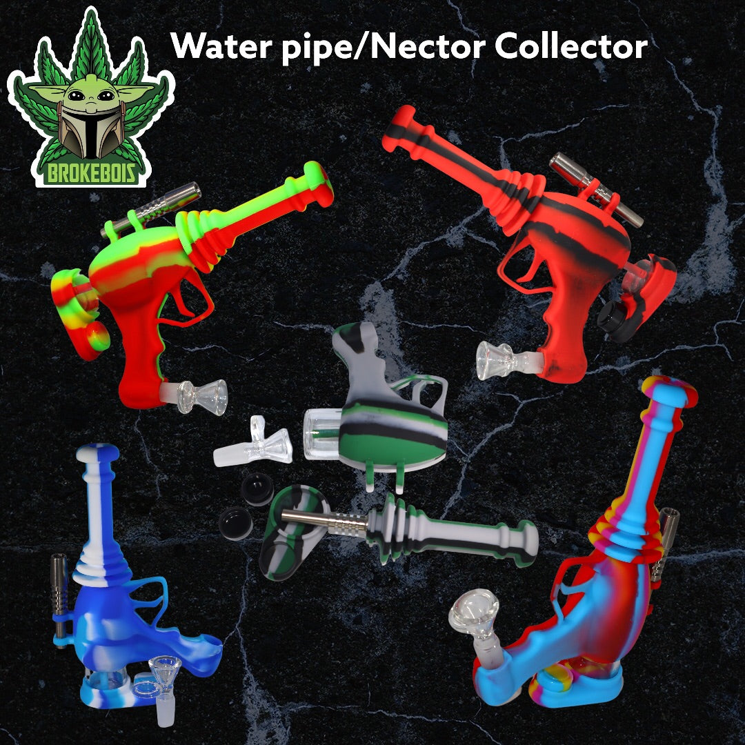 Star Wars-Storm Trooper Blaster Rifle -2-1 Silicone Water Pipe & Nectar Collector